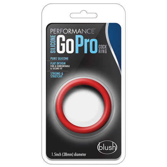 Performance Silicone Go Pro Cock Ring-Red - UABDSM