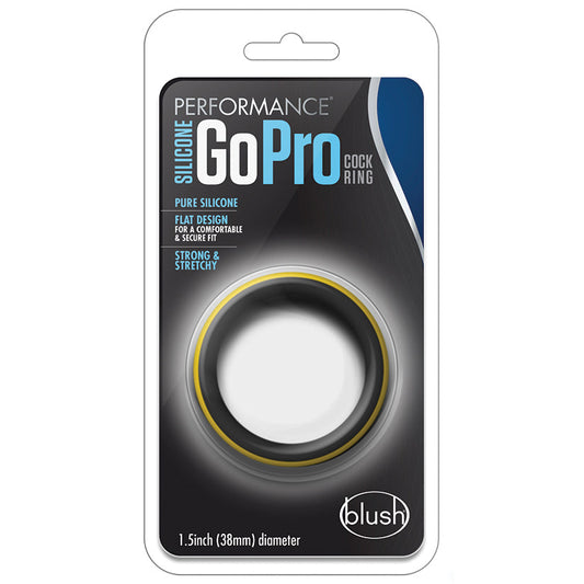 Performance - Silicone Go Pro Cock Ring -  Black/gold/black - UABDSM