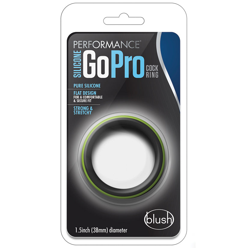 Performance - Silicone Go Pro Cock Ring -  Black/green/black - UABDSM