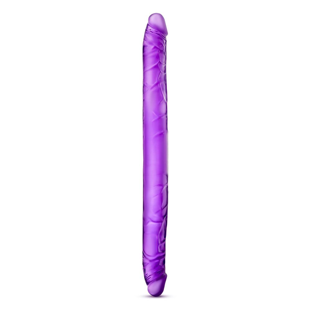 B Yours 16 Inch Purple Double Dildo - UABDSM