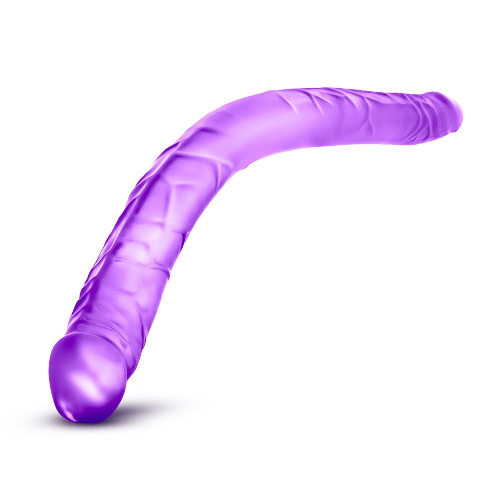 B Yours 16 Inch Purple Double Dildo - UABDSM