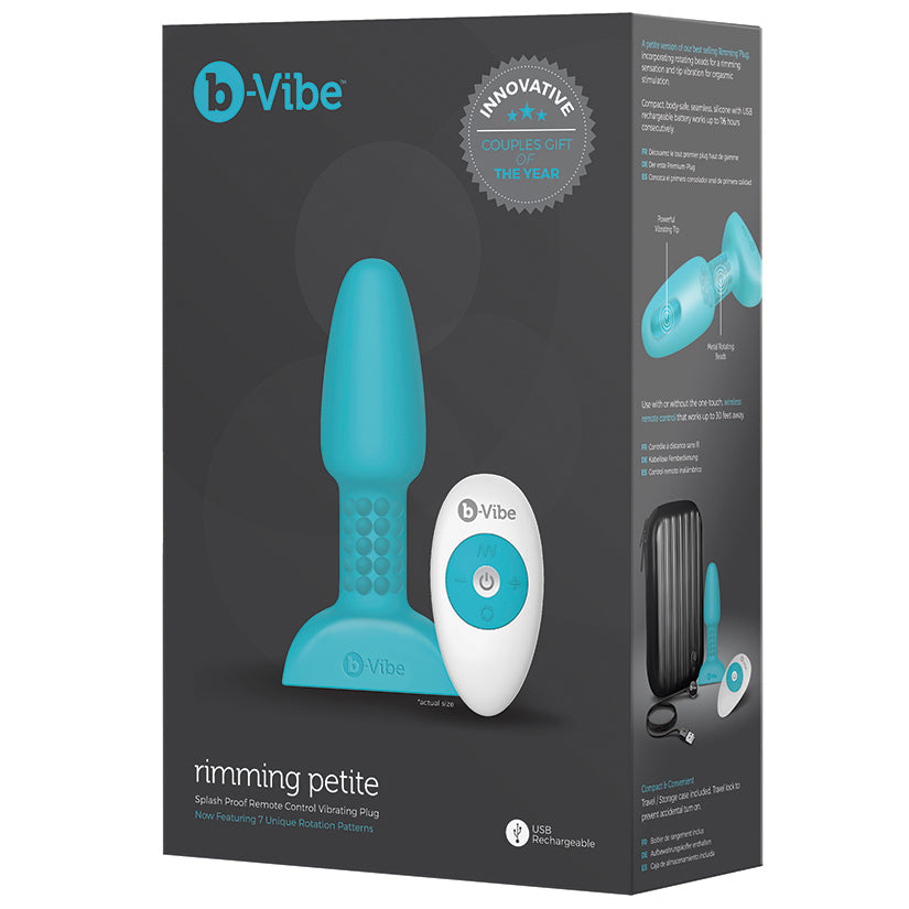 B-Vibe Rimming Plug Petite-Teal - UABDSM