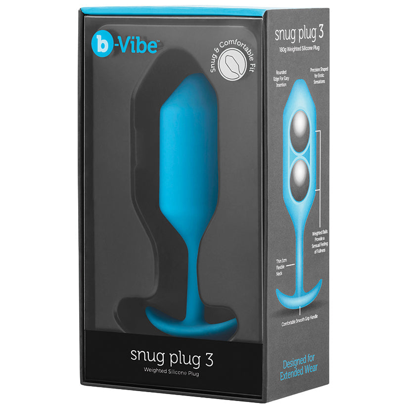 B-Vibe Snug Plug 3-Teal - UABDSM