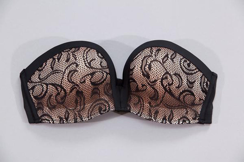 Miracle Push-Up Strapless Bra - Black - UABDSM