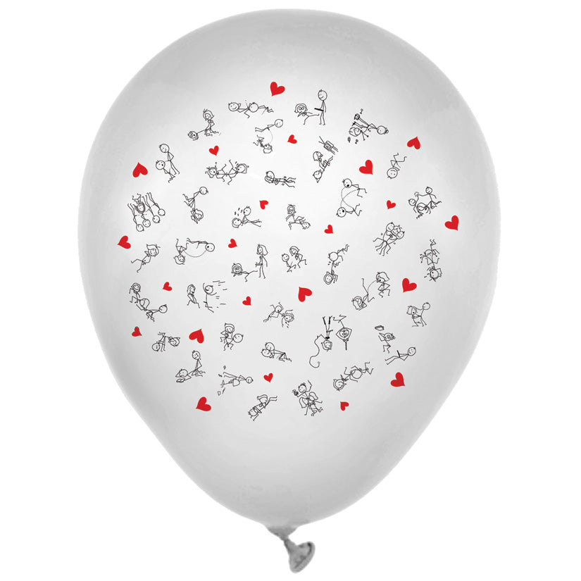 Dirty Balloons-Position Stick Figure 11 (8 Pack) - UABDSM