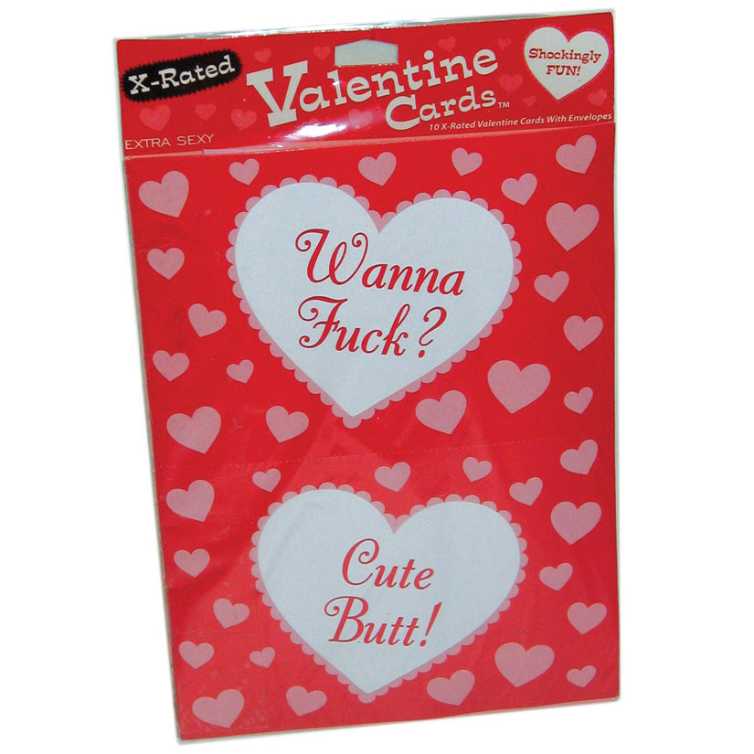 Valentines X-Rated Cards & Envelopes (10 Pack) - UABDSM