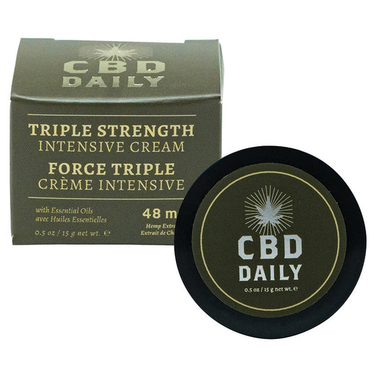 CBD Daily Triple Strength Intensive Cream Travel Size 0.5oz - UABDSM