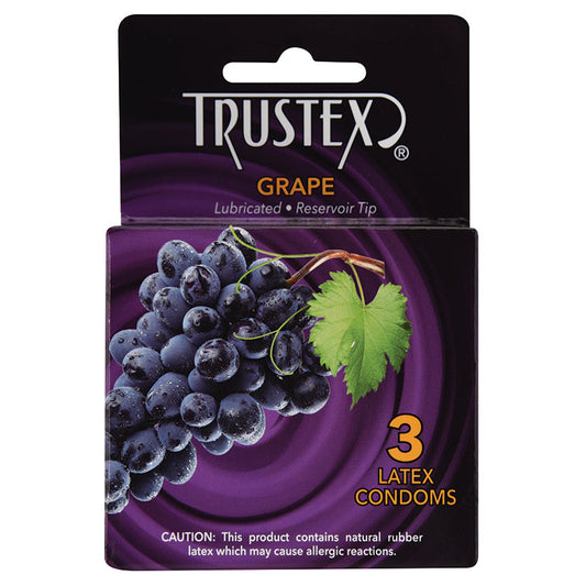 Trustex Flavored Condom-Grape (3 Pack) - UABDSM