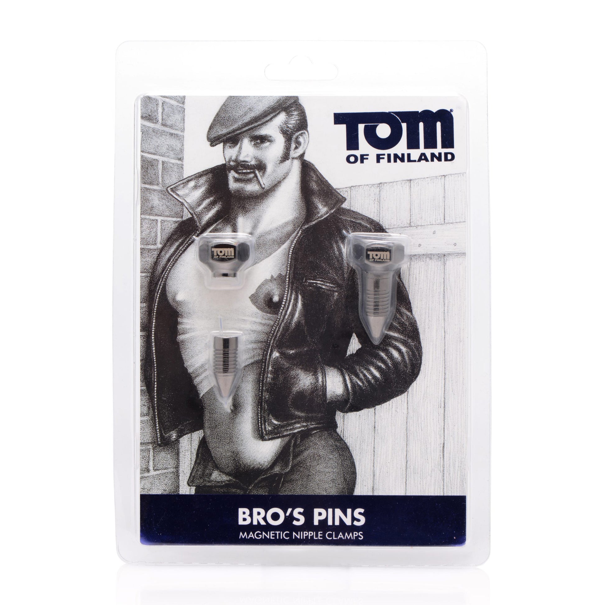 Tom of Finland Bros Pins Magnetic Nipple Clamps - UABDSM