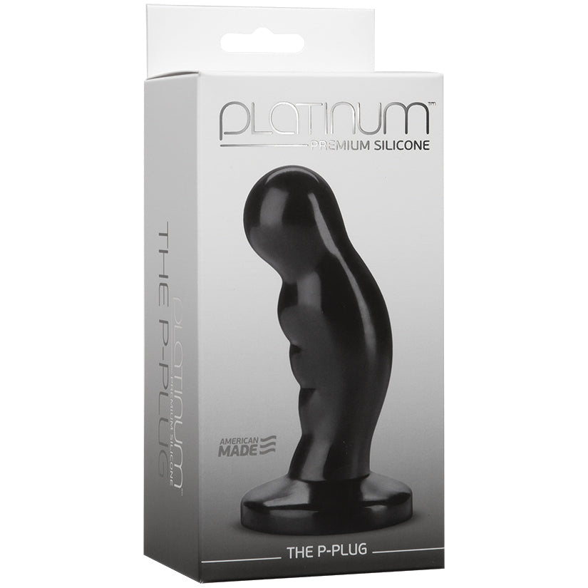 Platinum Premium Silicone The P-Plug-Black - UABDSM