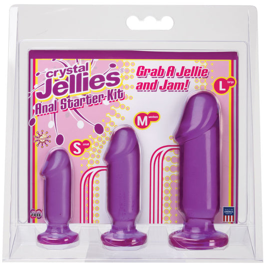 Crystal Jellies Anal Starter Kit - Purple - UABDSM