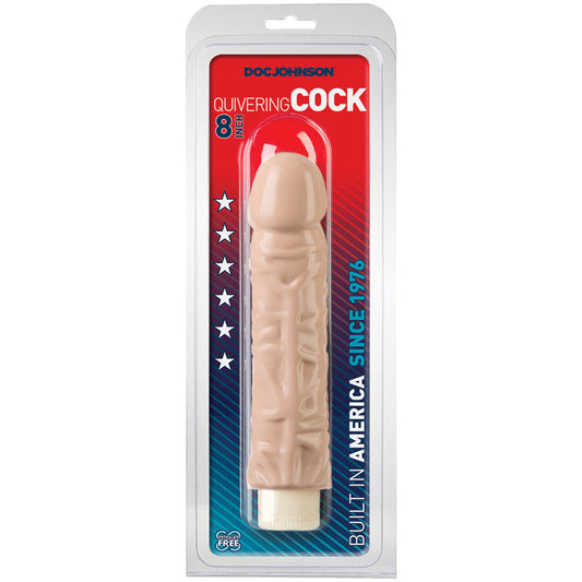 Quivering Cock 7 Inch - White - UABDSM