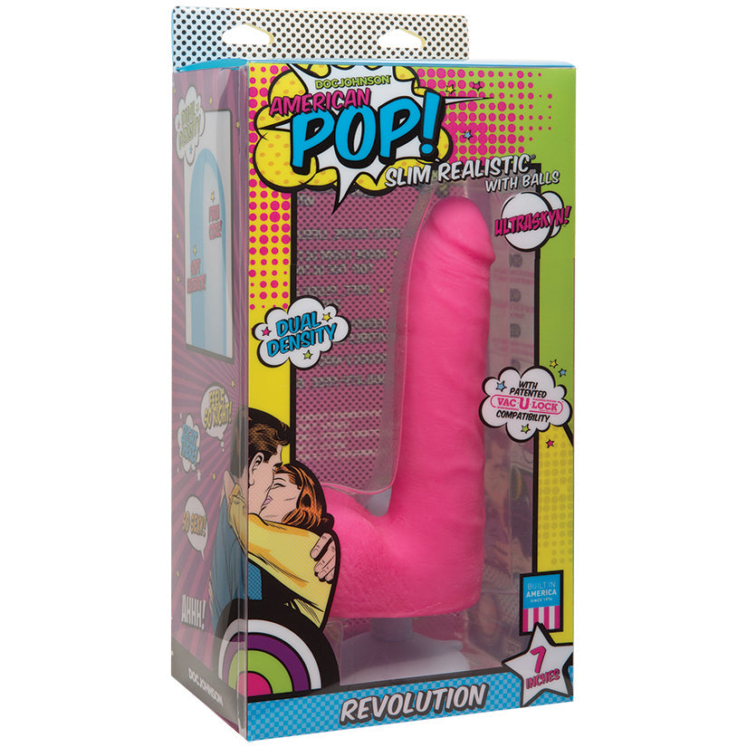 American Pop! Revolution Slim Realistic-Pink 7 - UABDSM