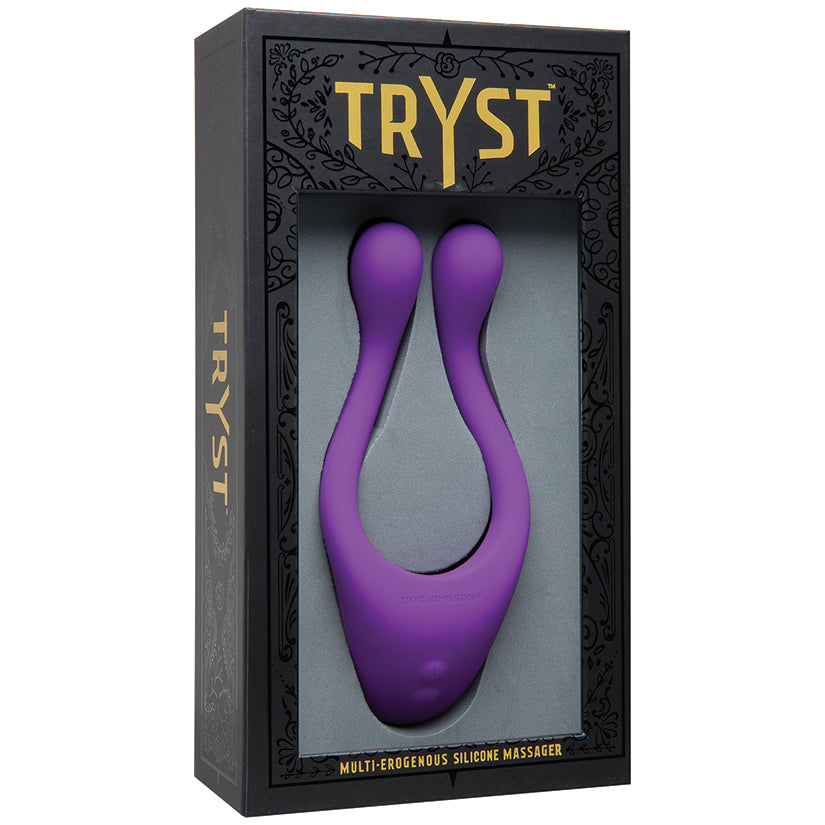 Tryst Multi Erogenous Zone Silicone Massager - Purple - UABDSM