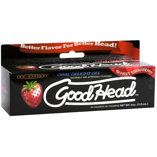 Good Head Oral Delight Gel 4 Oz - Strawberry - UABDSM