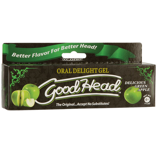 Good Head Oral Delight Gel 4 Oz - Green Apple - UABDSM