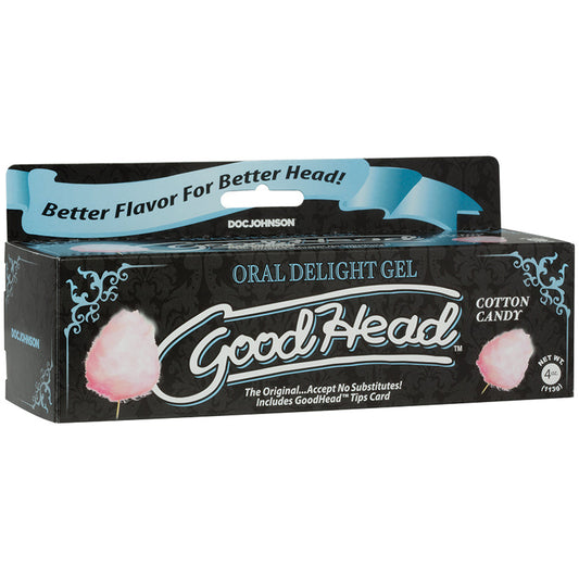 Goodhead - Oral Delight Gel - 4 Oz Tube - Cotton  Candy - UABDSM