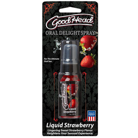 Good Head Oral Delight Spray 1 Oz  - Liquid Strawberry - UABDSM