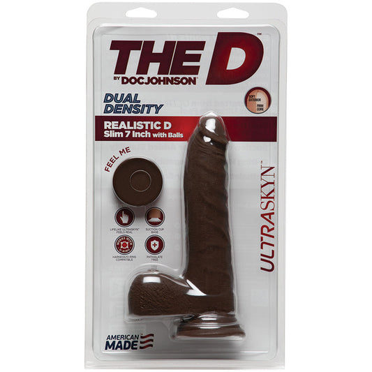 The D Realistic Slim Ultraskyn-Chocolate 7 - UABDSM