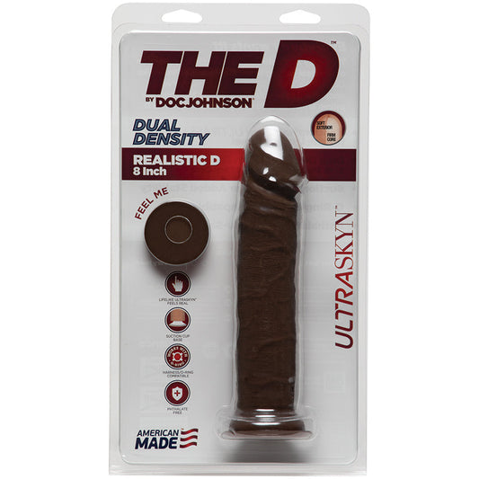The D Realistic Slim Ultraskyn-Chocolate 8    [Regular Price 21.65] - UABDSM