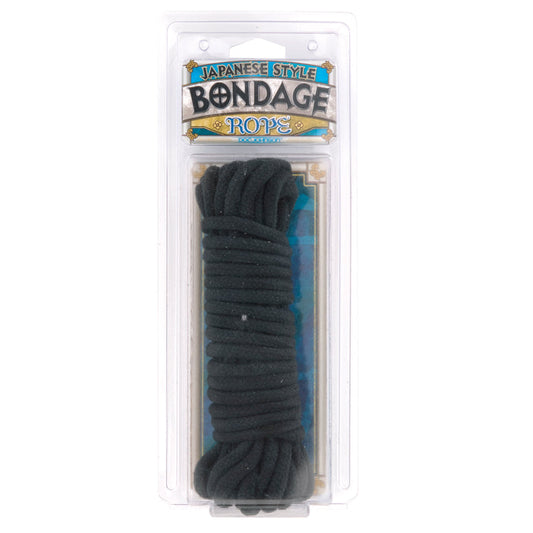 Bondage Rope - Cotton - Japanese Style - Black - UABDSM