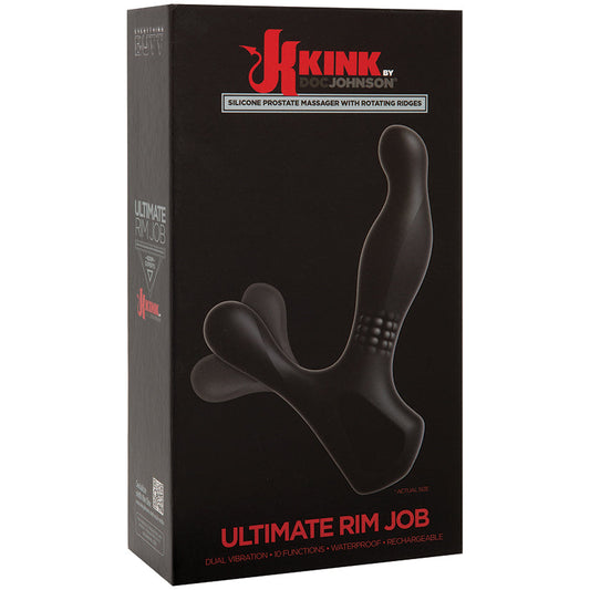 Kink Ultimate Rim Job Rotating Prostate Massager-Black - UABDSM