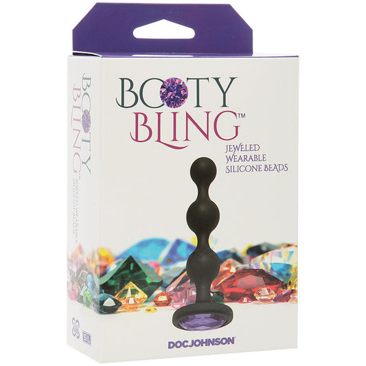 Booty Bling - Wearable Silicone Beads - Purple - UABDSM