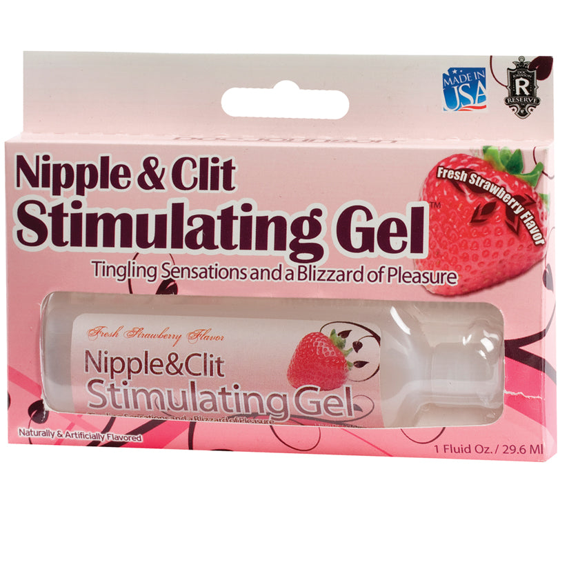 Nipple and Clit Stimulating Gel 1 Oz  - Strawberry - UABDSM