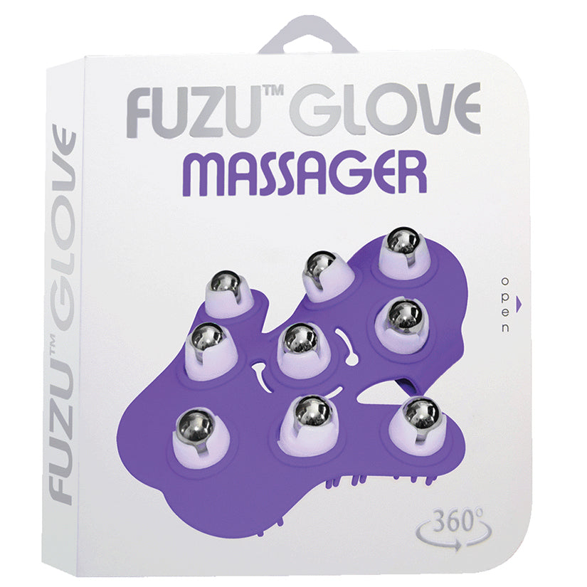 Fuzu Glove Massager-Neon Purple - UABDSM