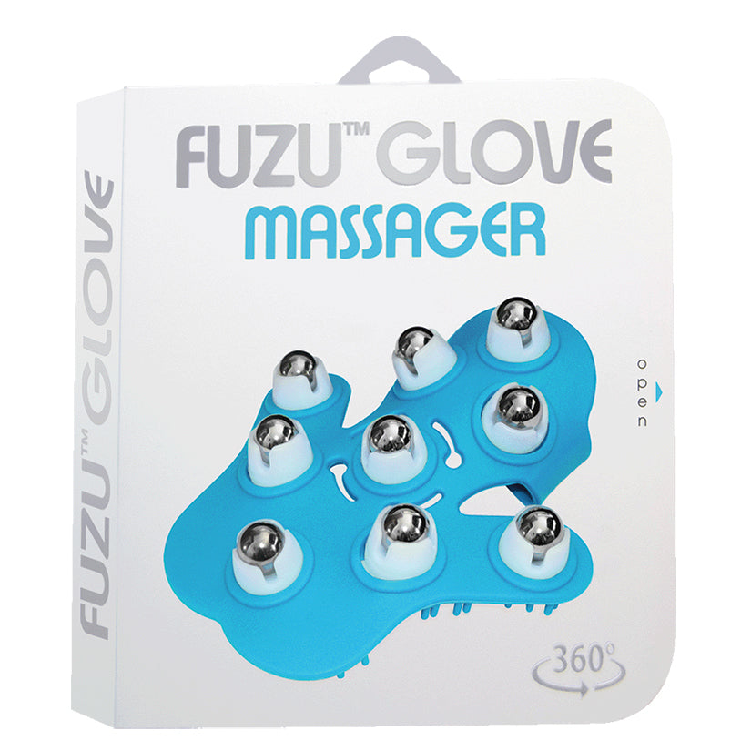 Fuzu Glove Massager-Neon Blue - UABDSM