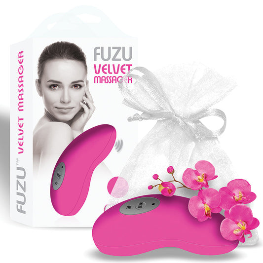 Fuzu Velvet Palm Massager-Neon Pink - UABDSM