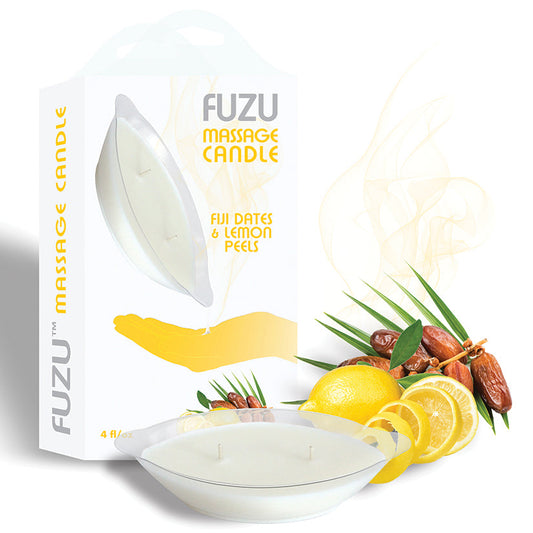 Fuzu Massage Candle-Fiji Dates & lemon Peels - UABDSM