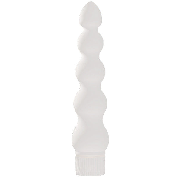 White Nights 7 Inch Ribbed Anal Vibrator - UABDSM