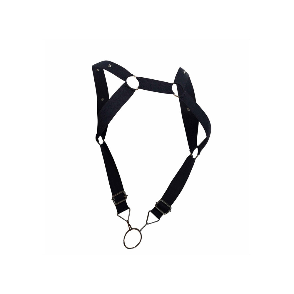 Male Basics Dngeon Straight Back Harness With Cockring - UABDSM