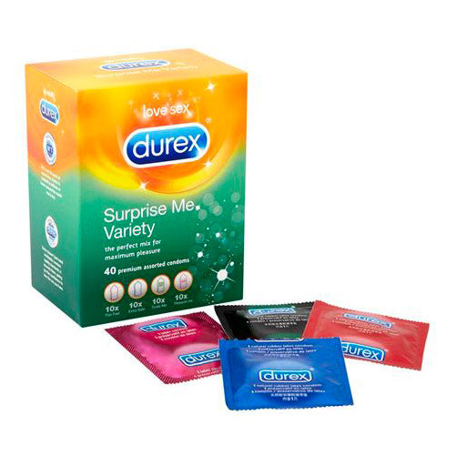 Durex Surprise Me Variety Pack Of 40 Condoms - UABDSM