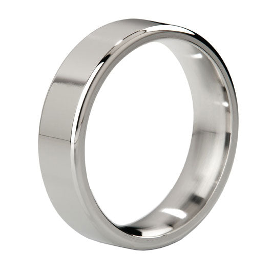 MyStim Duke Stainless Steel Polished Cock Ring - UABDSM