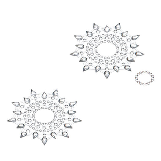 Petits Joujoux Gloria Silver Nipple And Belly Button Pasties - UABDSM