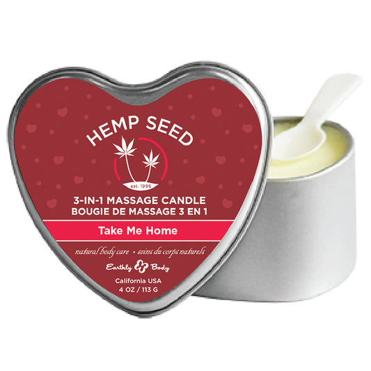 Earthly Body 3-in-1 Heart Candle-Take Me Home - UABDSM