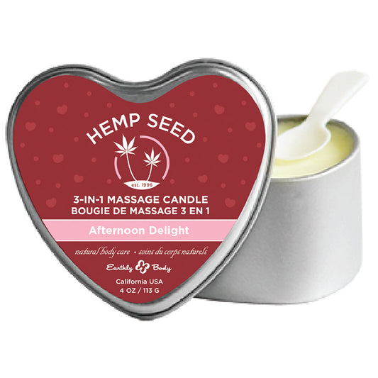 Earthly Body 3-in-1 Heart Candle-Afternoon Delight - UABDSM