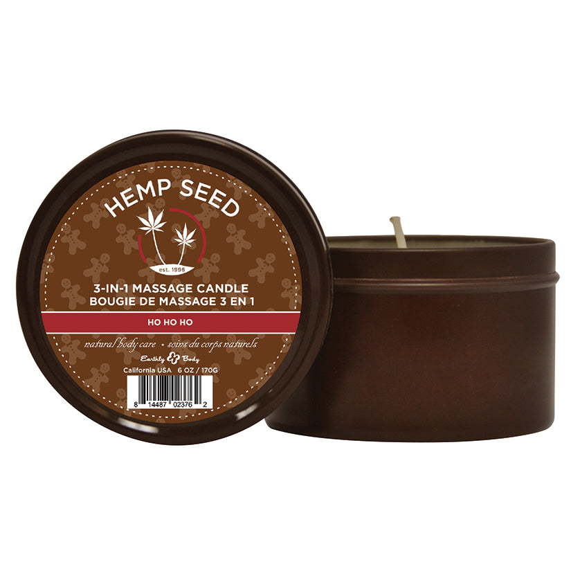 Ho Ho Ho Candle With Hemp - 6 Oz. - UABDSM