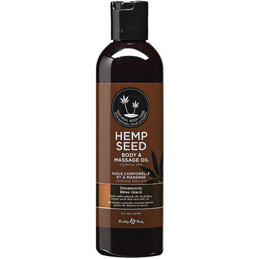 Hemp Seed Massage Oil - 8 Fl. Oz. - Dreamsicle - UABDSM