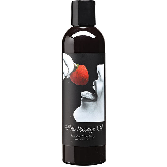 Strawberry Edible Massage Oil 8 Oz - UABDSM