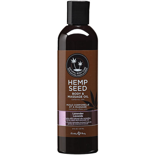 Hemp Seed Massage Oil - 8 Fl. Oz. - Lavender - UABDSM