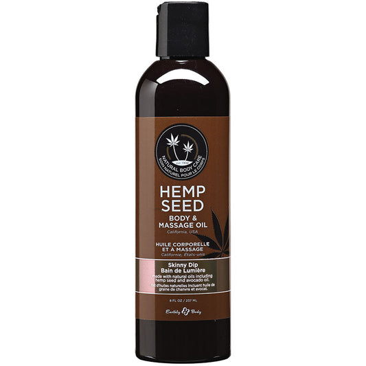 Hemp Seed Massage Oil - 8 Fl. Oz. - Skinny Dip - UABDSM