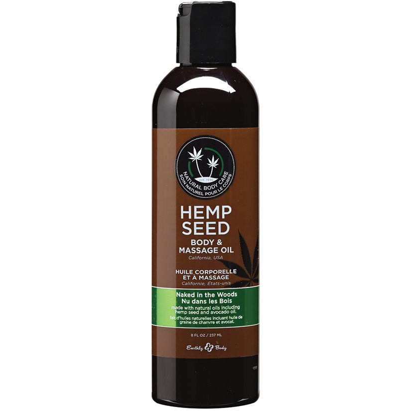 Hemp Seed Massage Oil - 8 Fl. Oz. - Naked in the Woods - UABDSM