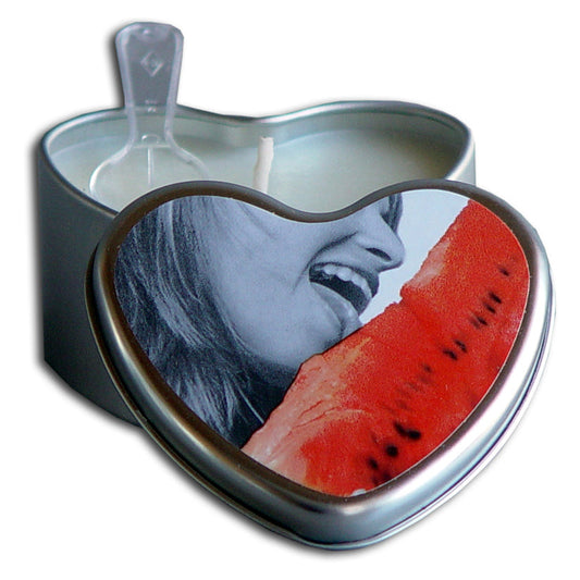 Edible Heart Candle - Watermelon - 4 Oz. - UABDSM