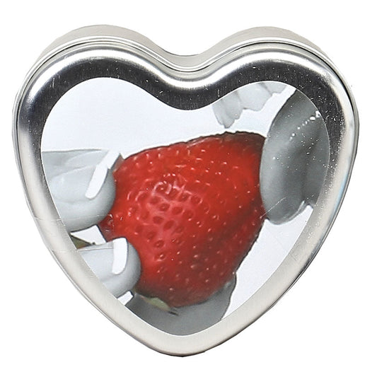 Edible Heart Candle - Strawberry - 4 Oz. - UABDSM