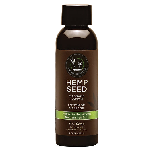Earthly Body Hemp Seed Massage Lotion-Naked In The Woods 2oz - UABDSM