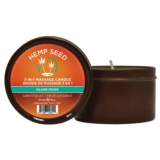 Earthly Body 3-in-1 Massage Candle Island Fever - UABDSM