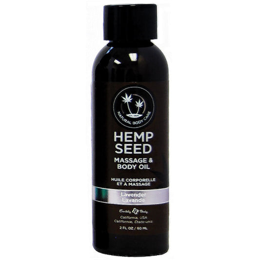 Hemp Seed Massage Oil - 2 Fl. Oz. - Lavender - UABDSM